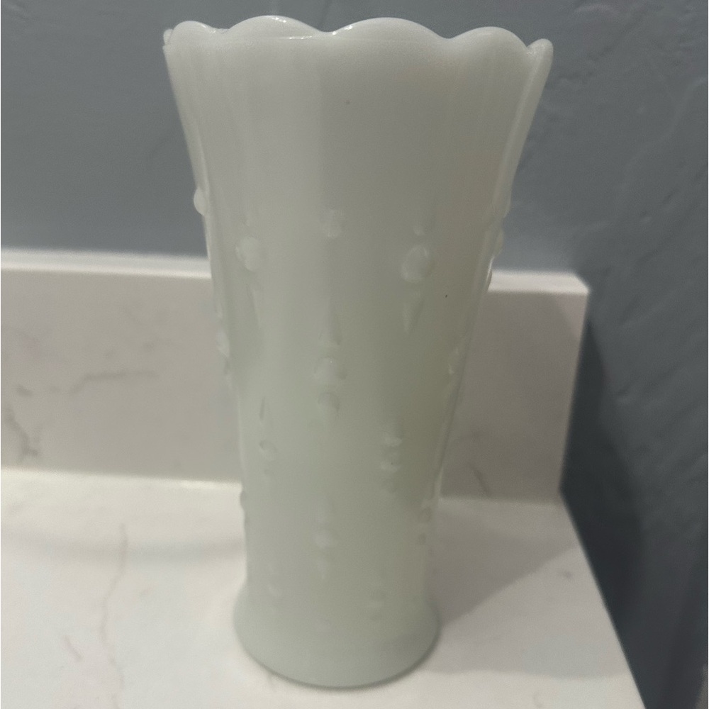 Vintage Milk Glass Vase